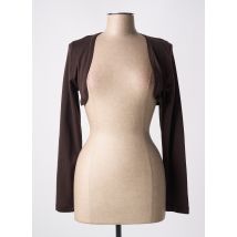 OSCALITO - Boléro marron en laine - Femme - Taille 40 - Modz