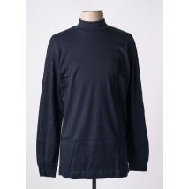 HOM - Pull col roulé bleu en coton - Homme - Taille L - Modz