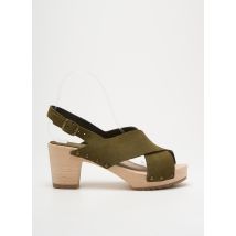 BOSABO - Sandales/Nu pieds vert en cuir - Femme - Taille 41 - Modz