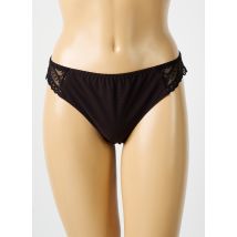 LOUISA BRACQ - Tanga marron en polyamide - Femme - Taille 42 - Modz