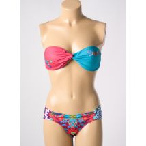 DESIGUAL - Maillot de bain 2 pièces bleu en polyamide - Femme - Taille 42 - Modz