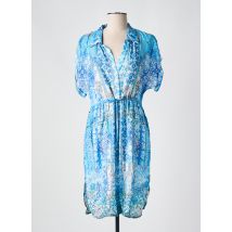 VANIA - Robe mi-longue bleu en viscose - Femme - Taille 38 - Modz
