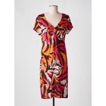 BARANDI - Robe mi-longue orange en viscose - Femme - Taille 38 - Modz