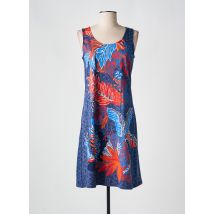 MASSANA - Robe mi-longue bleu en coton - Femme - Taille 38 - Modz