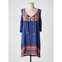SENORETTA - Robe courte bleu en viscose - Femme - Taille 40 - Modz