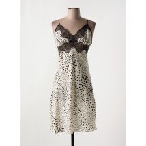 COEMI - Nuisette/combinette beige en satin - Femme - Taille 40 - Modz