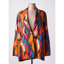 FRANCK ANNA - Blazer orange en viscose - Femme - Taille 48 - Modz