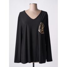 JOY - Top noir en viscose - Femme - Taille 40 - Modz