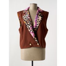 HOLLY & JOEY - Gilet sans manche marron en viscose - Femme - Taille TU - Modz