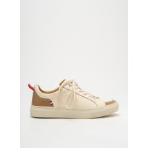 UN'CHROME - Baskets beige en cuir - Femme - Taille 36 - Modz