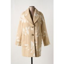DIANA GALLESI - Manteau long beige en acrylique - Femme - Taille 38 - Modz