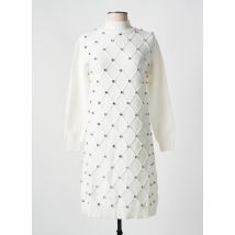 ANGELA DAVIS - Robe mi-longue blanc en viscose - Femme - Taille 38 - Modz