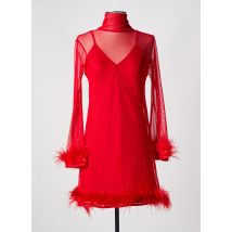 LUMINA - Robe mi-longue rouge en polyester - Femme - Taille 36 - Modz