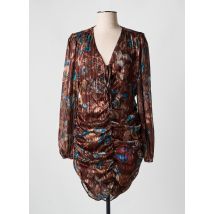 ALTAMIRA - Robe mi-longue marron en polyester - Femme - Taille 36 - Modz