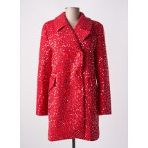 LUMINA - Manteau long rouge en polyester - Femme - Taille 38 - Modz