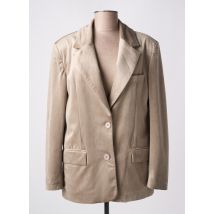 ANGELA DAVIS - Blazer marron en polyester - Femme - Taille 38 - Modz