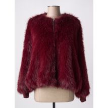 ANGELA DAVIS - Manteau court rouge en polyester - Femme - Taille 38 - Modz
