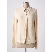 FRIDA MADÉ - Gilet manches longues beige en coton - Femme - Taille 36 - Modz