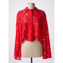 ANGELA DAVIS - Chemisier rouge en polyamide - Femme - Taille 36 - Modz