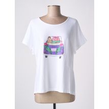 FRIDA MADÉ - T-shirt blanc en coton - Femme - Taille 44 - Modz