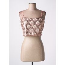 ANGELA DAVIS - Top rose en polyester - Femme - Taille 40 - Modz