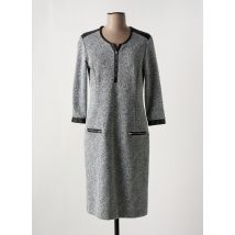 GEVANA - Robe mi-longue gris en polyester - Femme - Taille 38 - Modz