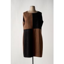 FA CONCEPT - Robe mi-longue marron en polyester - Femme - Taille 46 - Modz