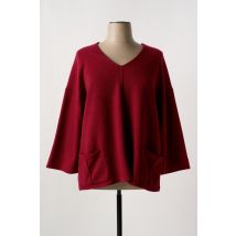 FRANCK ANNA - Pull rouge en polyester - Femme - Taille 54 - Modz