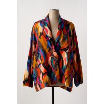 FRANCK ANNA - Blazer orange en viscose - Femme - Taille 50 - Modz