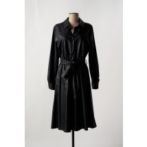 LAUREN VIDAL - Robe mi-longue noir en polyurethane - Femme - Taille 40 - Modz