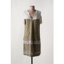 ELISA CAVALETTI - Robe mi-longue vert en coton - Femme - Taille 40 - Modz