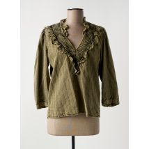 IKKS - Blouse vert en coton - Femme - Taille 42 - Modz
