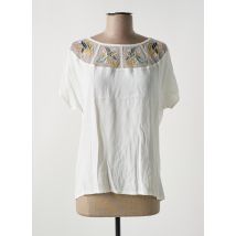 ONE STEP - T-shirt beige en viscose - Femme - Taille 36 - Modz