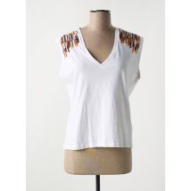 LOLA CASADEMUNT - Débardeur blanc en coton - Femme - Taille 38 - Modz