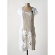 ELISA CAVALETTI - Robe mi-longue blanc en lin - Femme - Taille 40 - Modz