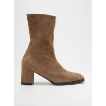 LORENZO MASIERO - Bottines/Boots beige en cuir - Femme - Taille 36 - Modz