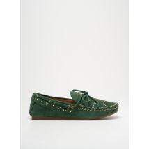 LOLA CRUZ - Chaussures bâteau vert en cuir - Femme - Taille 39 - Modz