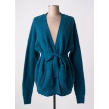 MES DEMOISELLES...PARIS - Gilet manches longues bleu en laine - Femme - Taille 36 - Modz