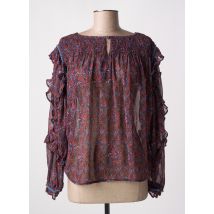 LOUIZON - Blouse bleu en polyester - Femme - Taille 38 - Modz