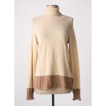 DIEGA - Pull col roulé beige en nylon - Femme - Taille 36 - Modz