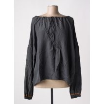 ALYSI - Blouse gris en soie - Femme - Taille 40 - Modz