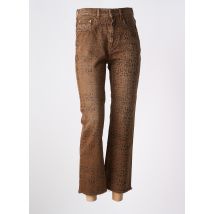 GOLDEN GOOSE - Jeans coupe droite marron en coton - Femme - Taille 36 - Modz