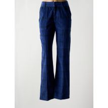 LAURENCE - Pantalon droit bleu en coton - Femme - Taille 36 - Modz