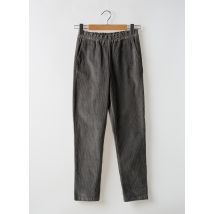 MAEVY - Pantalon droit gris en coton - Femme - Taille 34 - Modz