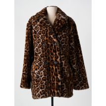 ESCANDELLE - Manteau court marron en polyester - Femme - Taille 40 - Modz