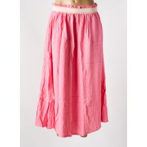 KILKY - Jupe longue rose en coton - Femme - Taille 38 - Modz
