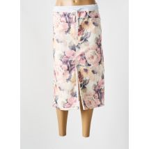 ONADO - Jupe mi-longue beige en coton - Femme - Taille 42 - Modz