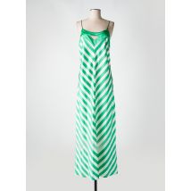 MARJOLAINE - Robe longue vert en soie - Femme - Taille 42 - Modz