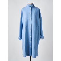 ANNAHPA - Manteau long bleu en laine - Femme - Taille 38 - Modz