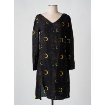 ANNAHPA - Robe mi-longue noir en coton - Femme - Taille 34 - Modz